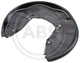 11080 A.B.S. Splash plate, brake disc for Audi
