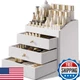 Ladstag Vanity Organizersluxury Skincare Organizer 3 Tier Drawersbeige White