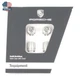 Set New Genuine Porsche Colour Silver Crested Valve Dust Caps TPMS 99104460268