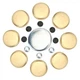Freeze Plug Kit Brass Freeze Frost Plug Parts MPE-100BR Compatible with Chevy