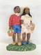 Treasures of the Heart African American Boy & Girl Flowers 30105 1995 Young Inc.