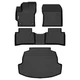 GINOWY-Floor Mats & Cargo Liner for Toyota Corolla Sedan 2020-2025(Include Hy...