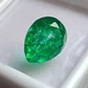Loose Gemstone Natural Emerald 10 Ct Certified Muzo Colombian Pear Shape JM013