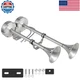 Banhao Marine Boat Safty Horns 12V 180Db Double Trumpet Truck Horn Stainless