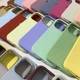 Plain Case for iPhone 16 15 14 13 Pro Max Plus 12 11 Cover Soft Shockproof