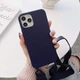 For iPhone 16 Plus Pro Max Crossbody Lanyard Soft Silicone Shockproof Case 2024