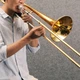 Eastar ETB-330 Bb Tenor Slide Trombone B Flat Brass Plate + Mouthpiece Hard Case