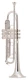 King 2055S Bb Trumpet Silver Flair Series Outfit with Case and Bach Mouthpiece