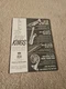 TBOOK65 MAGAZINE ADVERT 11X8" NEW KING SUPER-20 BARITONE SAX 