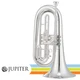 Jupiter JBR1000MS Key of Bb Silver Plated Brass Quantum Marching Baritone w/ Cas