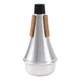 1Pcs Yootones Trumpet Mute,Lightweight Aluminum Mini silver,black,brown 