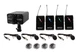 VocoPro - Portable Four Lavalier Field/Camera-Mountable Wireless Microphone