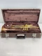 YAMAHA YTR-3320 Bb Trumpet Gold Red Brass Bell Used with Hard Case Mouthpiece