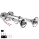 Farbin 24V Marine Boat Hornsstainless Steel Dual Trumpetelectric Horn Mounting