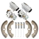 Front Brake Wheel Cylinders All 4 W/Shoes for Honda Rancher 350 TRX350 2000-2003