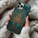 Tree Of Life Phone Case Stained Glass Style Nature Lover Tough Case For Iphone