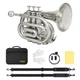SONICAKE Pocket Trumpet for Beginners Students - Nickel Plated Bb Flat Mini B...