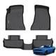 GINOWY-Floor Mats for Dodge Challenger RWD 2015-2023, TPE All Weather Challen...