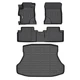 GINOWY-Floor Mats & Cargo Liner for Honda Civic 2012-2015 Civic & Civic Si On...
