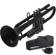 PAMPET Professional Plastic Bb Trumpet Standard Trumpet Set for Student Beginner