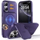TOCOL for iPhone 16 Pro Max Case with Slide Iphone 16 Max, Purple-Stand