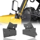 Hooke Road Wrangler TJ Doors Off Mirror Mounting Brackets Campatible with Jee...