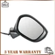 Right Passenger Side Power Mirror For 2022-23 Honda Civic Black 3 Pins HO1321350