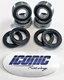 00-06 Honda Rancher TRX350TM TRX350TE 2x4 BOTH Front Wheel Bearing & Seal Kits 