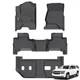 GINOWY-Floor Mats for Chevy Suburban/GMC Yukon XL 2015-2020 2nd Row with Benc...