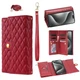 Crossbody Leather Card Wallet Case For iPhone Samsung Xiaomi Stand Cover 2 Strap