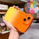 For iPhone 17Pro Max 16E 15 14 13 12 11 Solid Color Curly Wave TPU Gradient Case