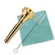 CashBeat 7C Trumpet Mouthpiece Set, Gold Plated Brass, Beginner to 7C, 