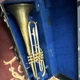 Getzen 300 Series frumpet Gold Lacquer Brass 3 Piston Valves + Case USA