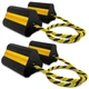 HOXWELL Wheel Chocks 2pair/4pack with Rope for RV Trailer Camper Truck Car Ai...