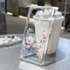 For iPhone 15 14 13 12 11 Pro XS XR Flower Clear Silicone Shockproof Case Cover