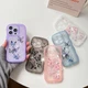 Case For iPhone 16e 17 Pro Max 15 14 13 12 11 Clear Butterfly Pattern TPU Cover