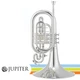 Jupiter JMP1101MS Key of F Silver Plated Marching Mellophone with Case