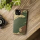 Brushstroke Camouflage Tough Case, Military Camo Phone Tough Case For Iphone