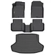 GINOWY-Floor Mats & Cargo Liner for Honda Civic Hybrid Sedan 2025 2026, TPE A...