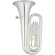 Eastman EBB231 Student Series 3-Valve 3/4 BBb Tuba Silver Yellow Brass Bell