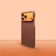 Orange Metal Camera Ring Case for iPhone 17 600D Material with MagSafe