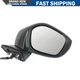 For Honda Civic 2022 2023 3-pin Power Adjust Black Mirror Right Passenger Side