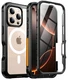 Red2Fire Designed for iPhone 16 Pro Case, Built-in 9H Tempered Glass