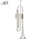 XO 1602S-LTR Professional Key of Bb Silver Plated Yellow Brass Trumpet With Case