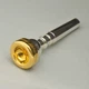 Bach 24K Gold Rim & Cup Trumpet Mouthpiece, 5C Engraved with The One Ring